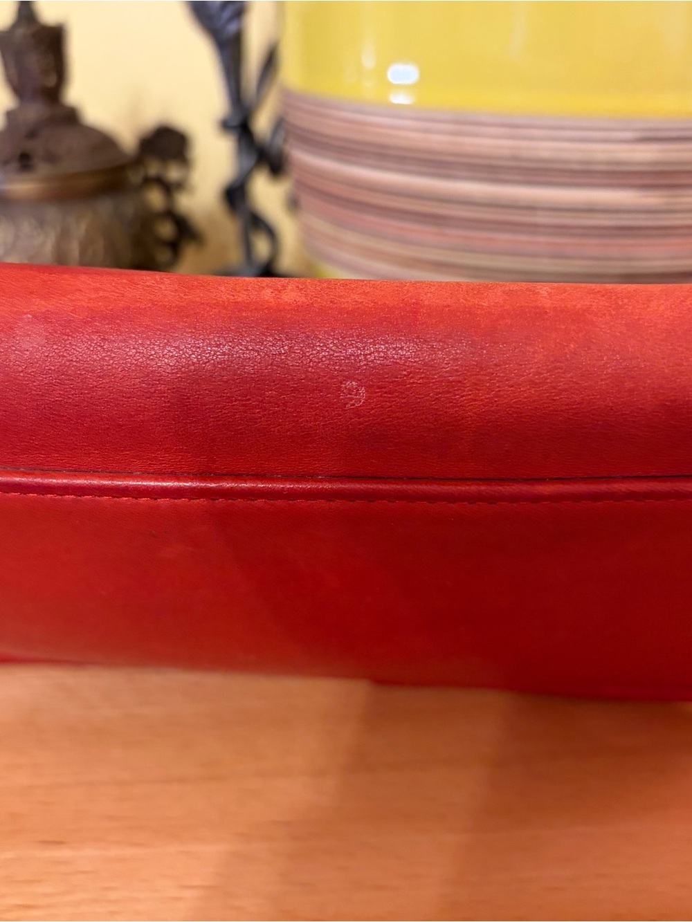 Vintage Coach Dinky 80s 90s Cherry Red Leather Crossbody Bag Purse Made In USA - Picture 10 of 16